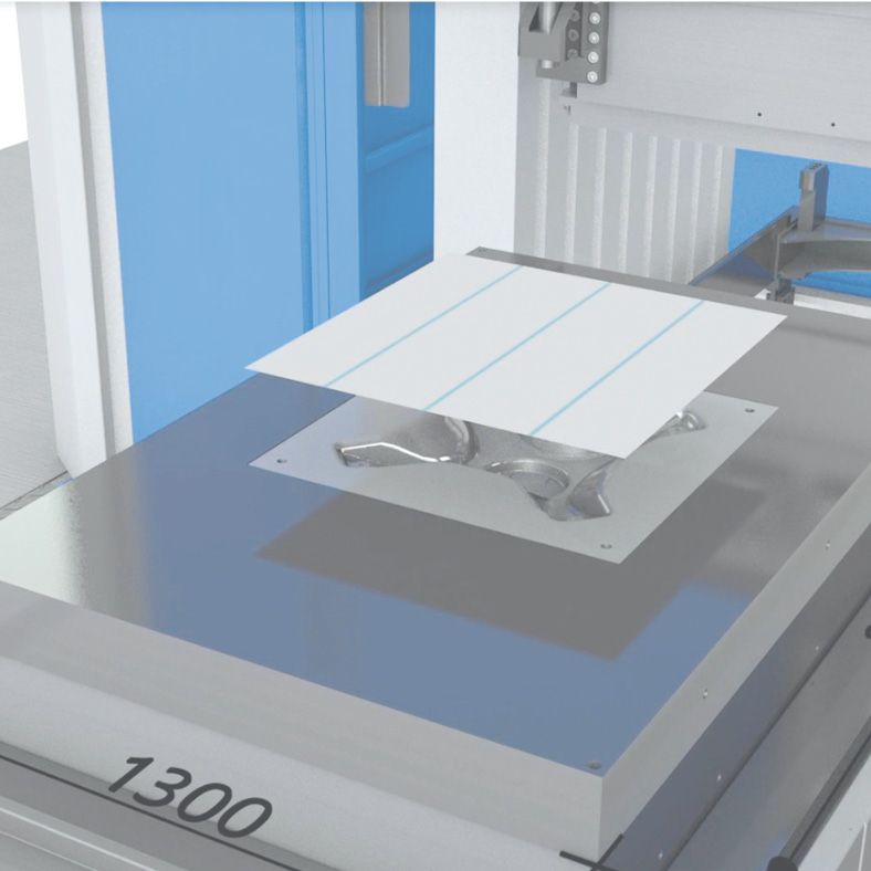 Schritt 2 im Fluid Forming Hydroforming Prozess mit dem FormBalancer